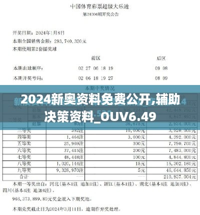 2024新奥资料免费公开,辅助决策资料_OUV6.49