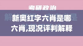 新奥红字六肖是哪六肖,现况评判解释说法_RFG6.66