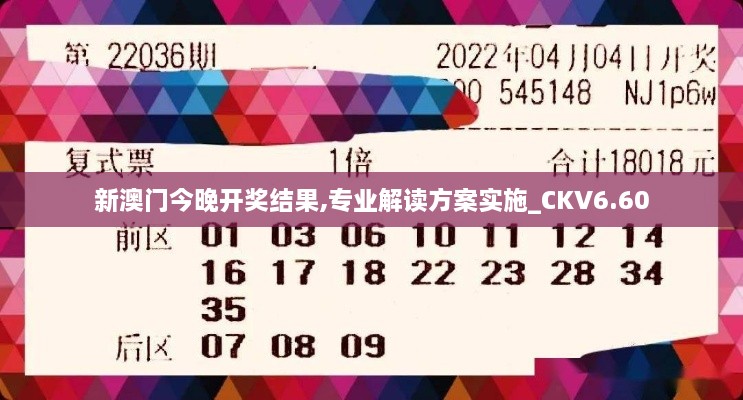 新澳门今晚开奖结果,专业解读方案实施_CKV6.60