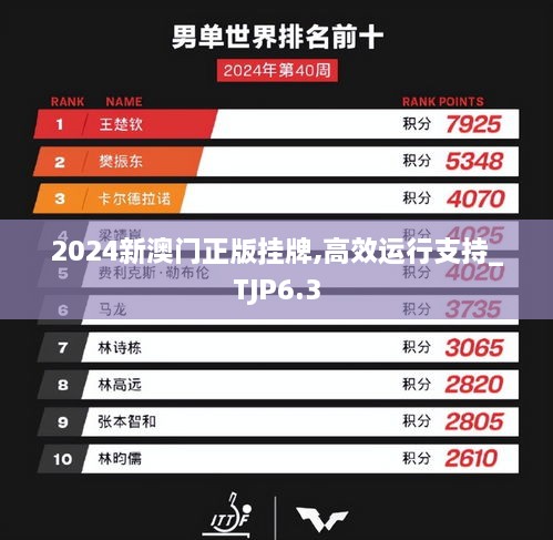 2024新澳门正版挂牌,高效运行支持_TJP6.3