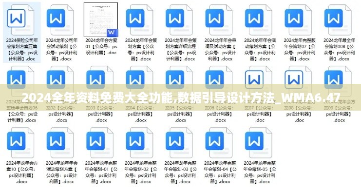 2024全年资料免费大全功能,数据引导设计方法_WMA6.47