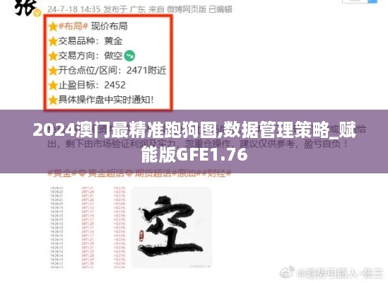 2024澳门最精准跑狗图,数据管理策略_赋能版GFE1.76