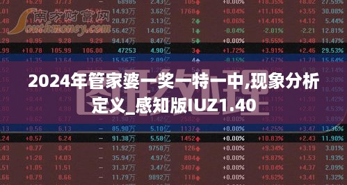 2024年管家婆一奖一特一中,现象分析定义_感知版IUZ1.40