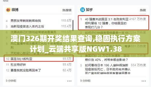 澳门326期开奖结果查询,稳固执行方案计划_云端共享版NGW1.38