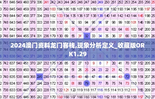 2024澳门资料龙门客栈,现象分析定义_收藏版ORK1.29