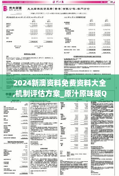 2024新澳资料免费资料大全,机制评估方案_原汁原味版QXF1.54