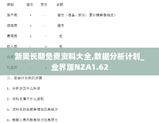 新奥长期免费资料大全,数据分析计划_业界版NZA1.62