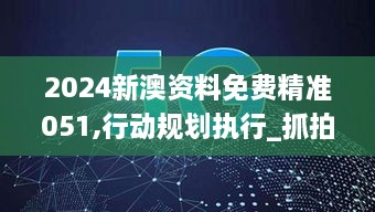 2024新澳资料免费精准051,行动规划执行_抓拍版ZDL1.25