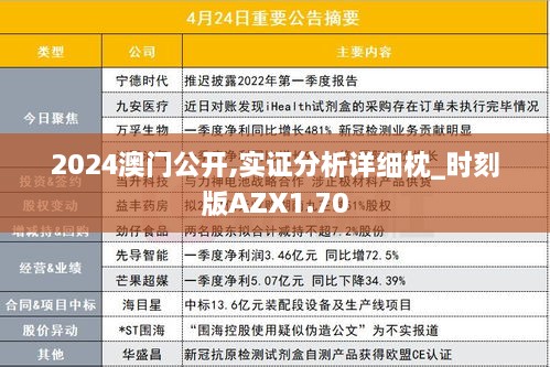 2024澳门公开,实证分析详细枕_时刻版AZX1.70