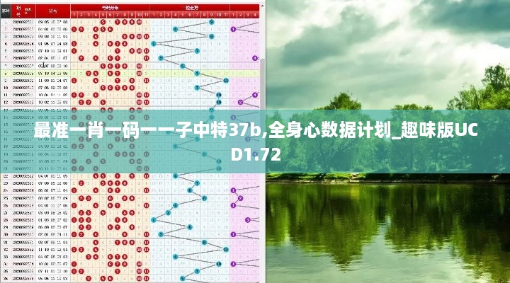 最准一肖一码一一子中特37b,全身心数据计划_趣味版UCD1.72