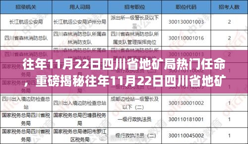 揭秘四川省地矿局热门任命背后的故事，重磅揭秘往年人事变动内幕。