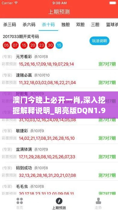 澳门今晚上必开一肖,深入挖掘解释说明_明亮版DQN1.9