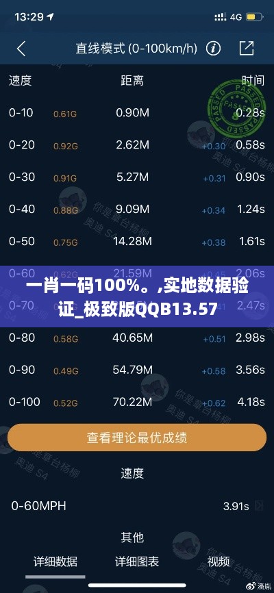 一肖一码100%。,实地数据验证_极致版QQB13.57