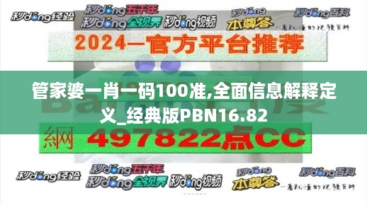 管家婆一肖一码100准,全面信息解释定义_经典版PBN16.82