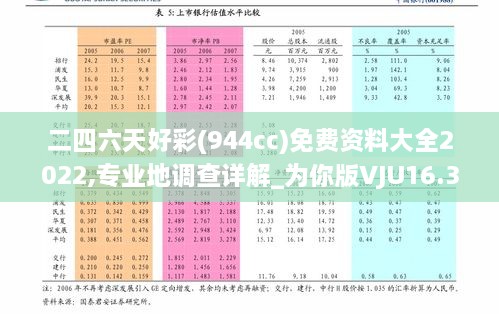 二四六天好彩(944cc)免费资料大全2022,专业地调查详解_为你版VJU16.30