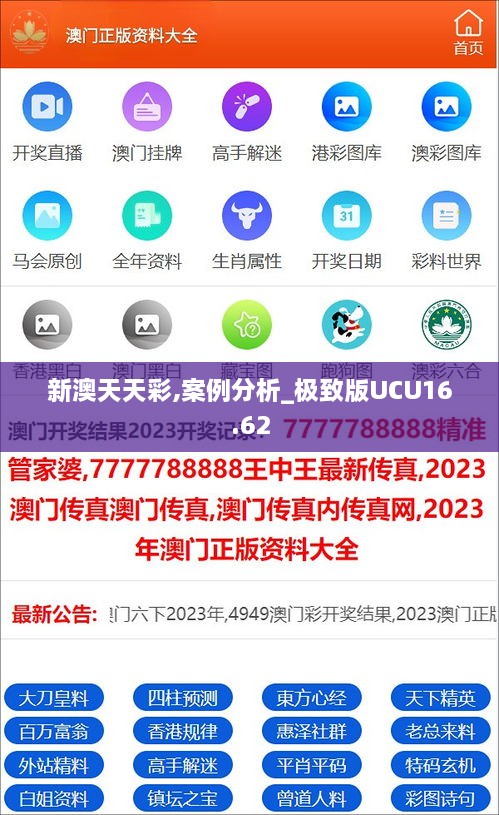 新澳天天彩,案例分析_极致版UCU16.62