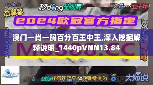 澳门一肖一码百分百王中王,深入挖掘解释说明_1440pVNN13.84