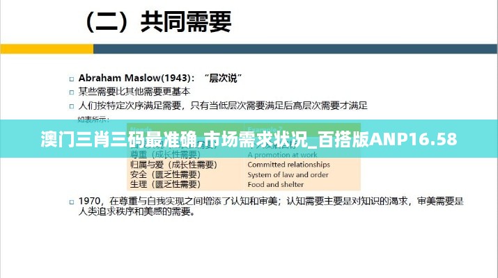 澳门三肖三码最准确,市场需求状况_百搭版ANP16.58
