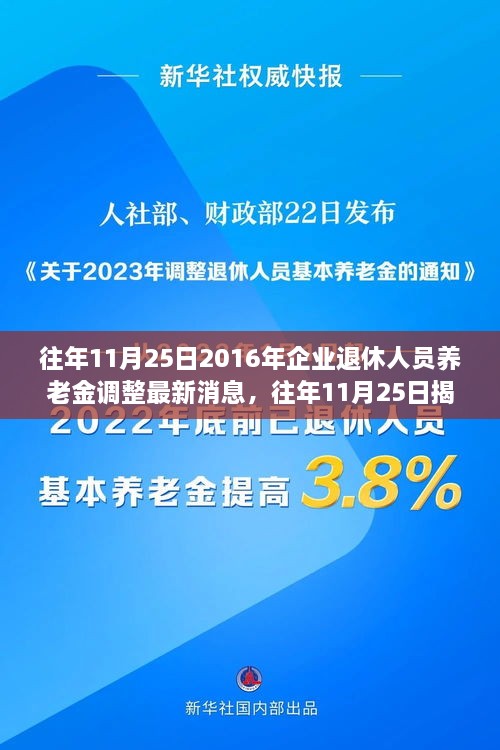 揭秘，往年11月25日企业退休人员养老金调整最新动态及消息更新