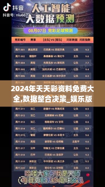 2024年天天彩资料免费大全,数据整合决策_娱乐版MHF19.68