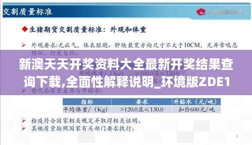 新澳天天开奖资料大全最新开奖结果查询下载,全面性解释说明_环境版ZDE19.95