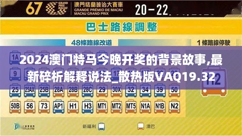 2024澳门特马今晚开奖的背景故事,最新碎析解释说法_散热版VAQ19.32