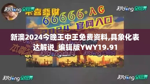 新澳2024今晚王中王免费资料,具象化表达解说_编辑版YWY19.91