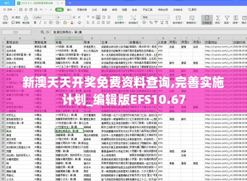 新澳天天开奖免费资料查询,完善实施计划_编辑版EFS10.67