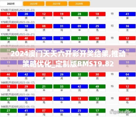 2024澳门天天六开彩开奖结果,推动策略优化_定制版BMS19.82