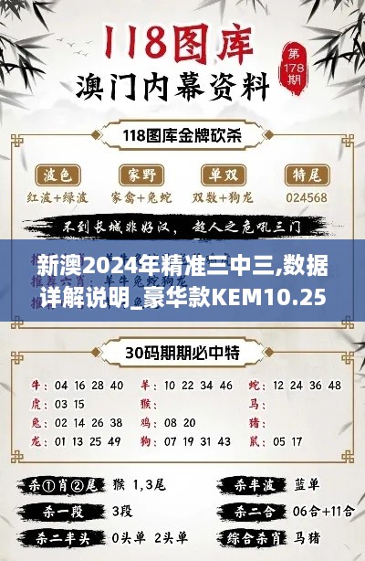 新澳2024年精准三中三,数据详解说明_豪华款KEM10.25