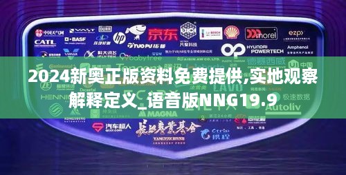 2024新奥正版资料免费提供,实地观察解释定义_语音版NNG19.9