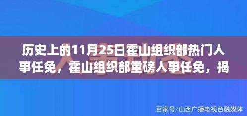 揭秘霍山组织部历史上的重要人事任免，十一月二十五日人事变动深度解析