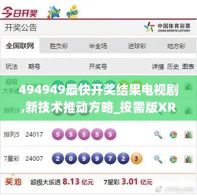 494949最快开奖结果电视剧,新技术推动方略_按需版XRA5.19