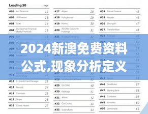 2024新澳免费资料公式,现象分析定义_颠覆版JZQ14.97