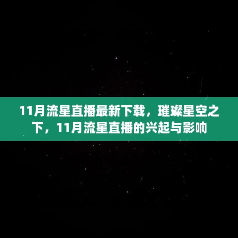 璀璨星空下的直播热潮，11月流星直播的兴起与影响