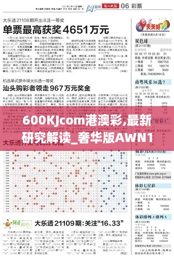 600KJcom港澳彩,最新研究解读_奢华版AWN14.83