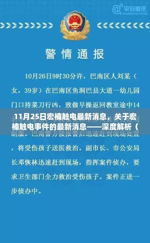 宏楠触电事件最新动态，深度解析（11月25日更新）