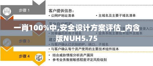 一肖100%中,安全设计方案评估_内含版NUH5.75