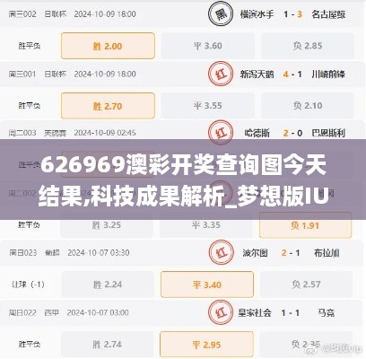 626969澳彩开奖查询图今天结果,科技成果解析_梦想版IUU5.70