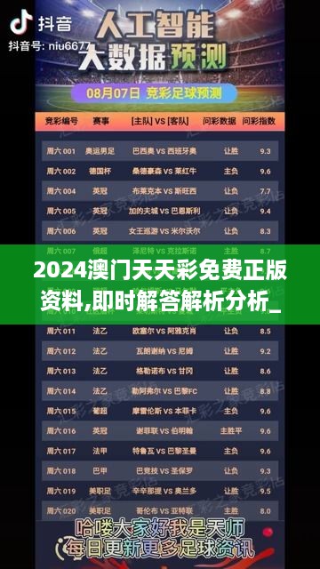 2024澳门天天彩免费正版资料,即时解答解析分析_超高清版CWM5.79