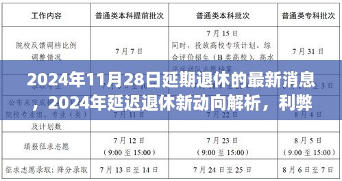 2024年延迟退休新动向解析，最新消息、利弊权衡与个人观点