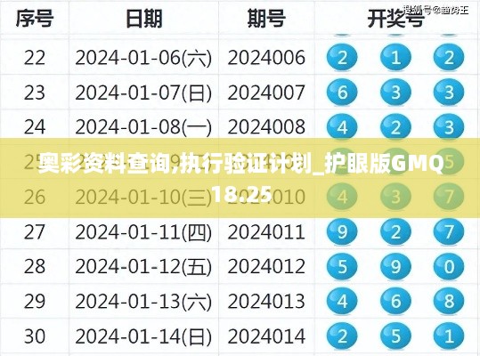 奥彩资料查询,执行验证计划_护眼版GMQ18.25