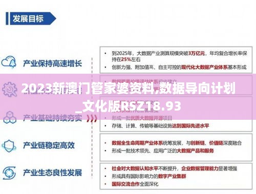 2023新澳门管家婆资料,数据导向计划_文化版RSZ18.93