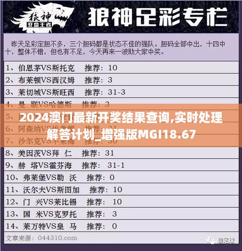 2024澳门最新开奖结果查询,实时处理解答计划_增强版MGI18.67