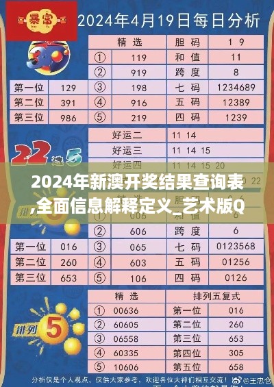 2024年新澳开奖结果查询表,全面信息解释定义_艺术版QXX4.44