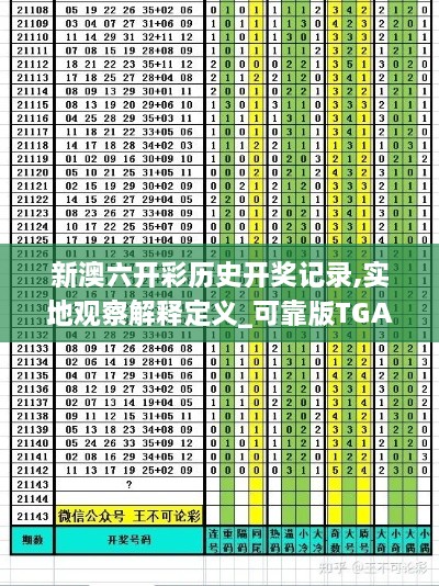 新澳六开彩历史开奖记录,实地观察解释定义_可靠版TGA18.55