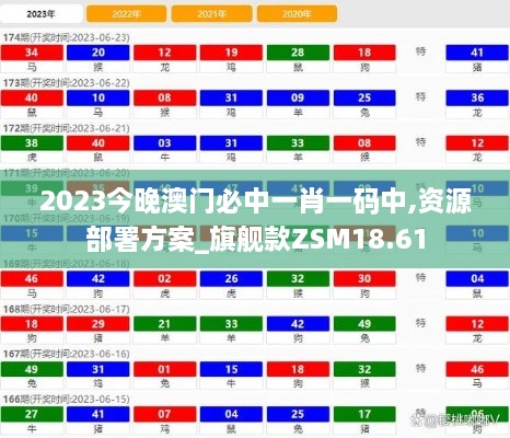 2023今晚澳门必中一肖一码中,资源部署方案_旗舰款ZSM18.61