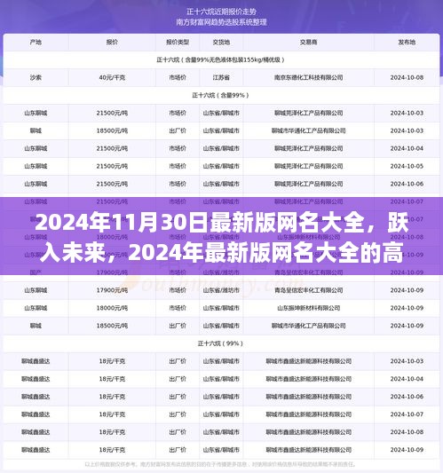 跃入未来科技盛宴，2024年最新版网名大全的高科技产品精选