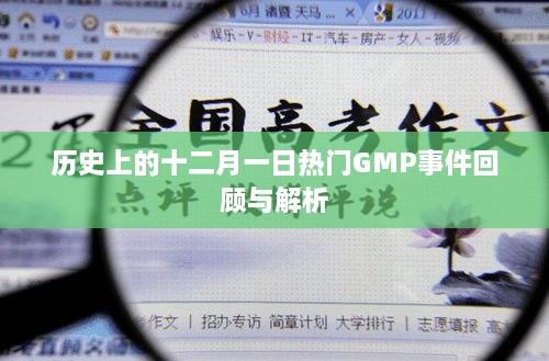 十二月一日GMP事件回顾与解析