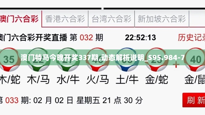 澳门特马今晚开奖337期,动态解析说明_S95.984-7